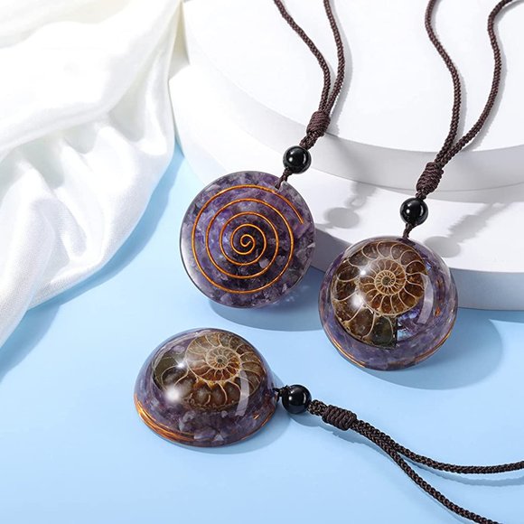 New Top Plaza 7 Chakra Natural Healing Crystal Stone Pendant Necklace Adjustable - Picture 4 of 7